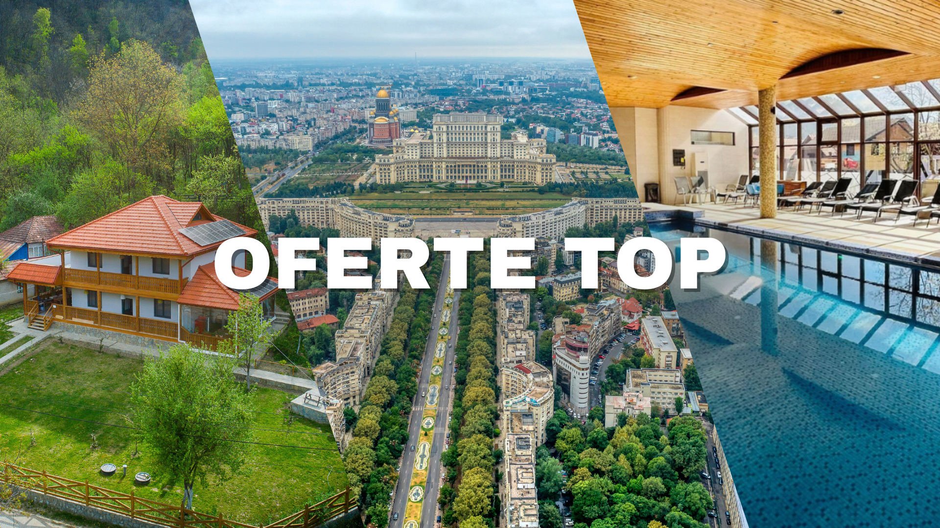 cover foto oferte top: cabana in mijlocul naturii, city break, spa