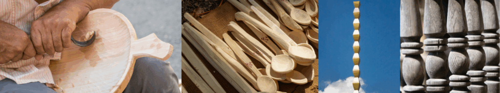 Meșteșuguri vii: învață să țeși, să sculptezi sau să lucrezi ceramica direct de la sursă sculptat in lemn in sudul transilvaniei