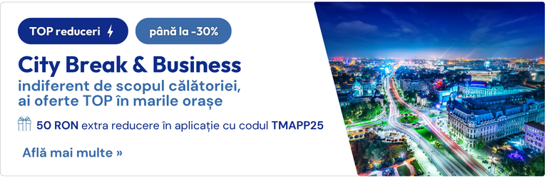 Oferte top la cazări potrivite oricărui călător cover campanie top oferte city break si business