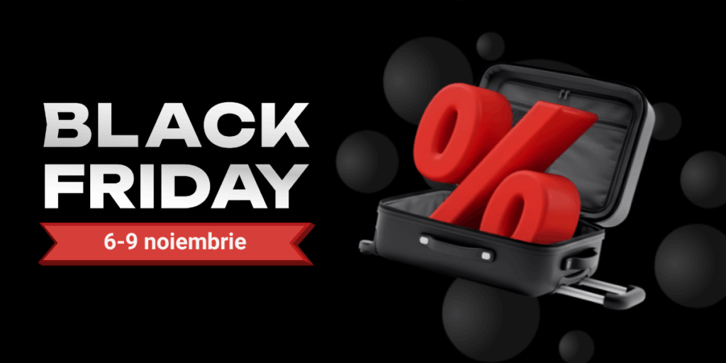 Black Friday pe Travelminit între 6 și 9 noiembrie