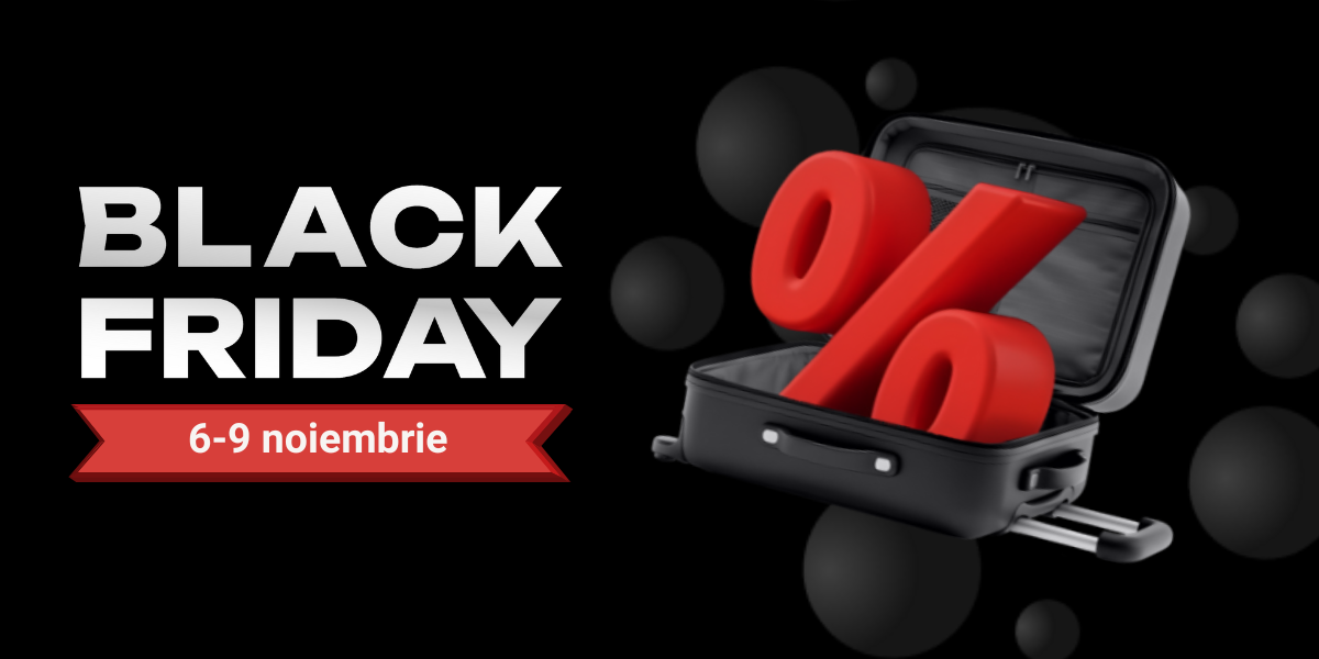 Black Friday pe Travelminit între 6 și 9 noiembrie