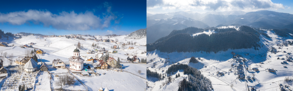 Plimbări lejere la zăpadă: 5 locuri superbe din România Fundata: La pas prin cel mai înalt sat