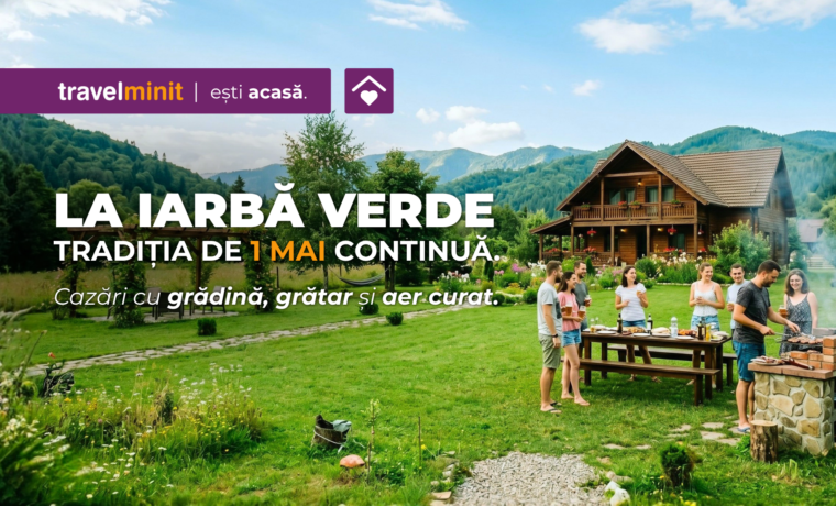 La iarbă verde de 1 mai: cazări cu grădină, grătar și aer curat