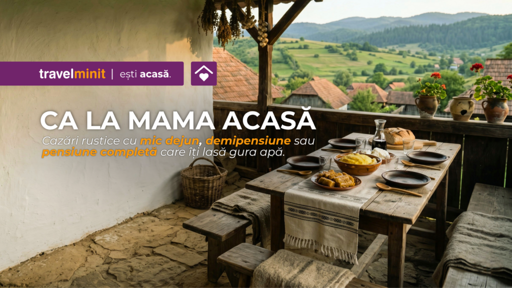 Vacanțe cu gust de copilărie: descoperă cazările rustice cu mâncare „ca la mama acasă”
