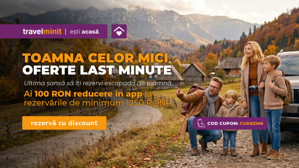 Last Minute Vacanța de toamnă: 100 RON cod de reducere pentru vacanța ta Last Minute Vacanța de toamnă: 100 RON cod de reducere pentru vacanța ta